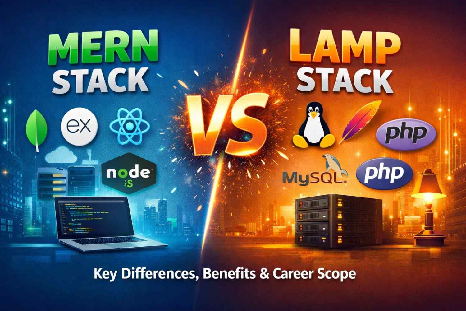 MERN Stack vs LAMP Stack Key Differences, Benefits & Career Scope