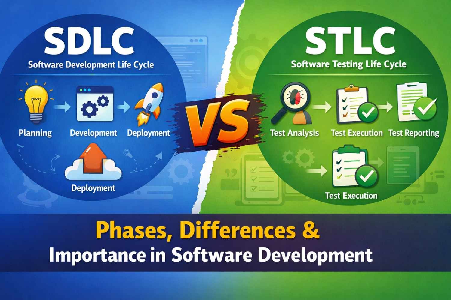 SDLC vs STLC Phases, Differences, and Importance in Software Development